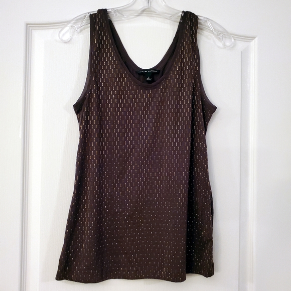 Banana Republic Gray/brown Gold Tank Size S - Picture 2 of 6